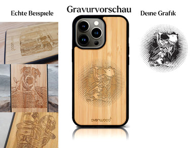 INDIVIDUELL iPhone 15 Pro Bambus-Kunststoff